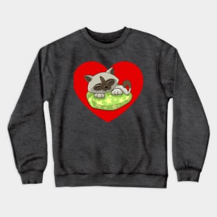 Cute Kitty Love Crewneck Sweatshirt